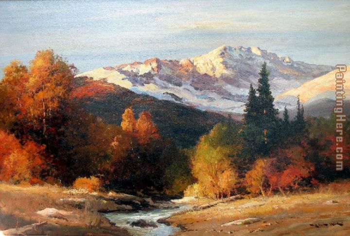 Sunrise in the High Sierra painting - Robert Wood Sunrise in the High Sierra art painting